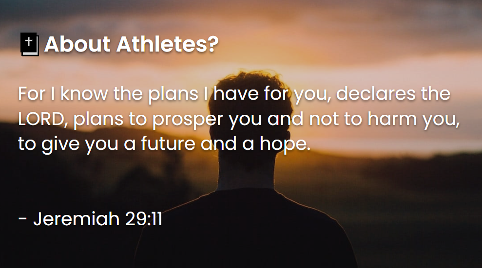 What Does The Bible Say About Athletes