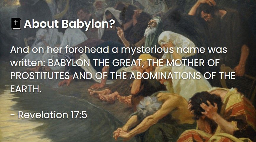 What Does The Bible Say About Babylon
