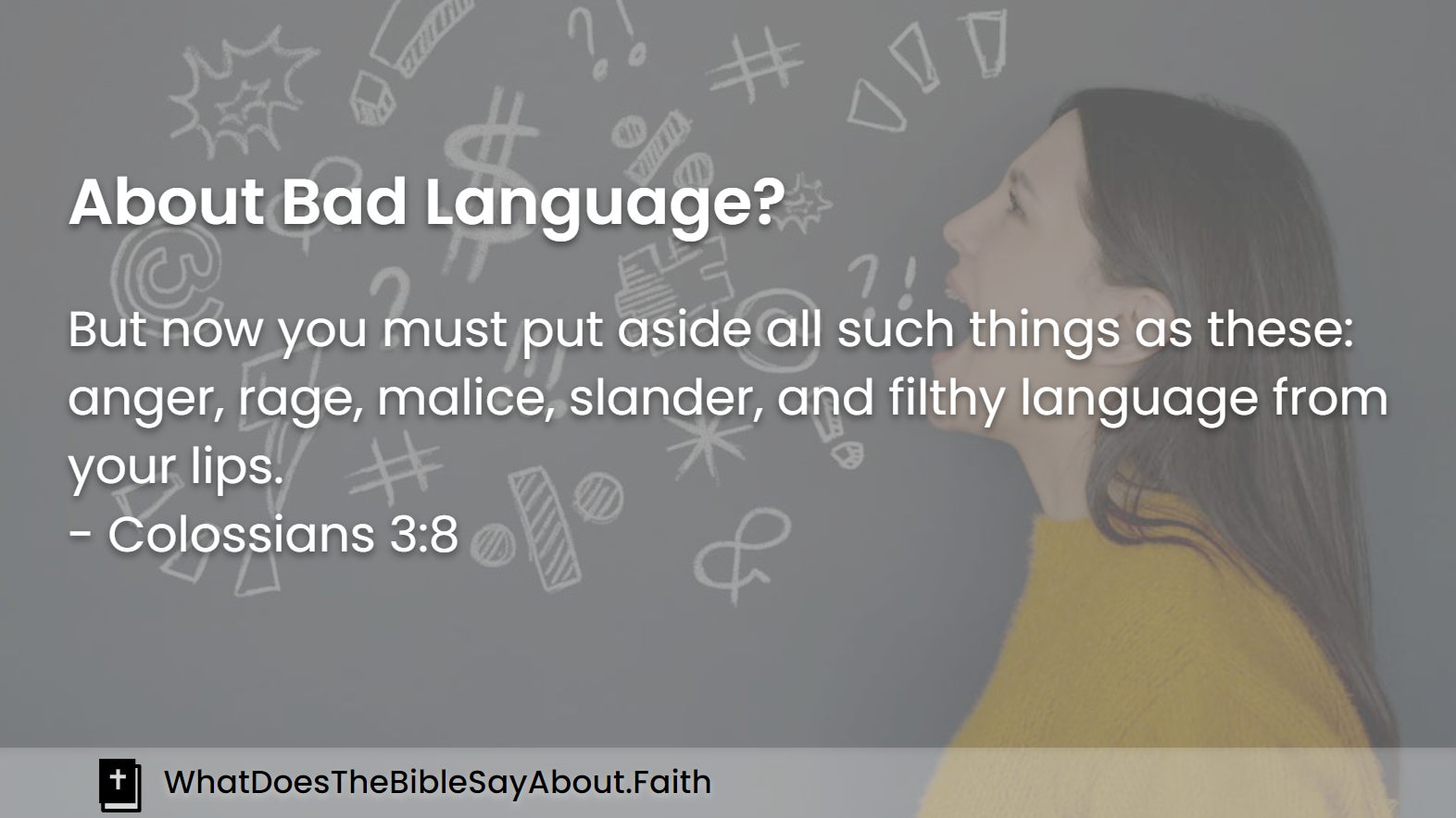 What Does The Bible Say About Bad Language