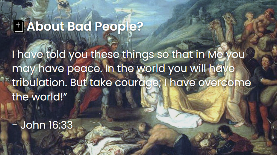 What Does The Bible Say About Bad People