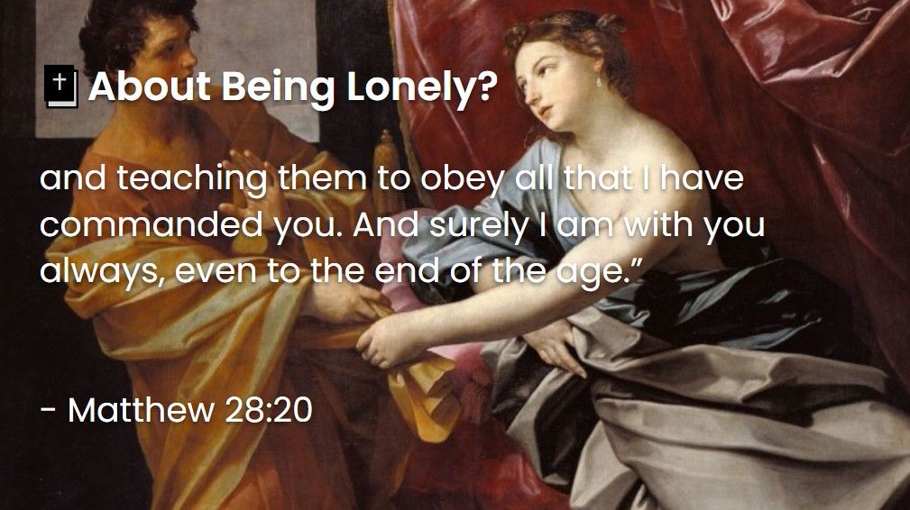 What Does The Bible Say About Being Lonely