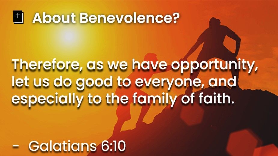 What Does The Bible Say About Benevolence