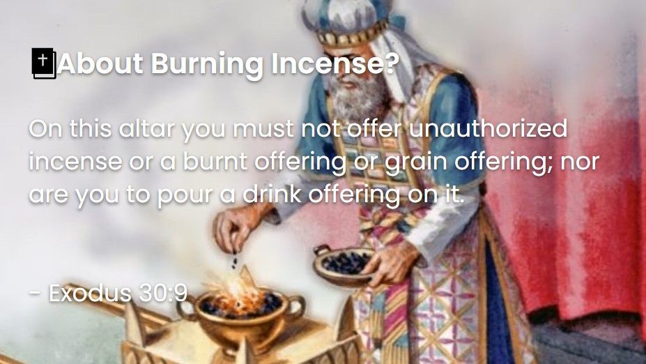 What Does The Bible Say About Burning Incense