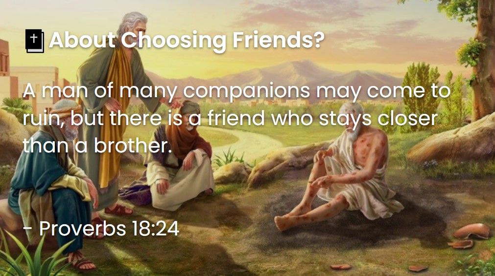 What Does The Bible Say About Choosing Friends