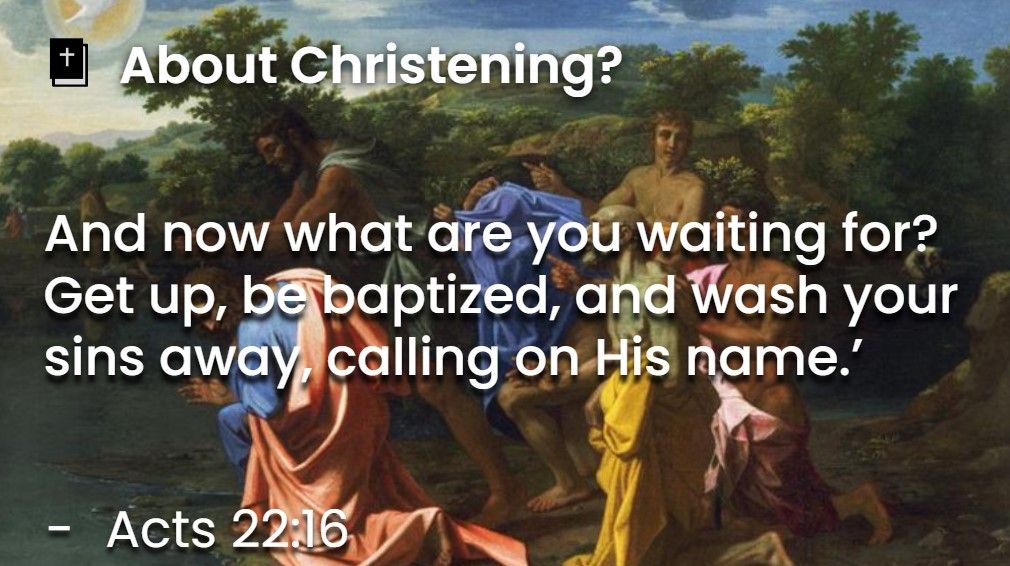 What Does The Bible Say About Christening