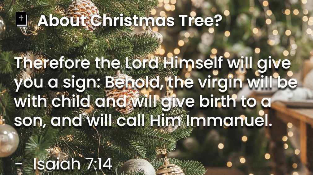 What Does The Bible Say About Christmas Tree