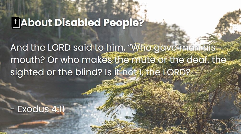 What Does The Bible Say About Disabled People