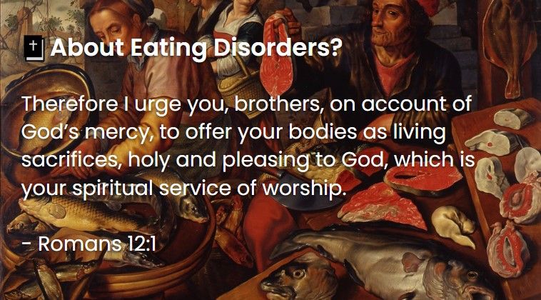 What Does The Bible Say About Eating Disorders