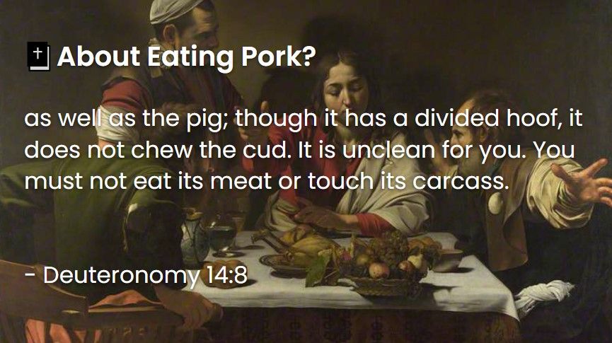 What Does The Bible Say About Eating Pork