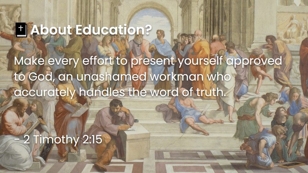What Does The Bible Say About Education