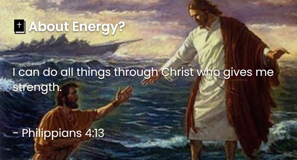 What Does The Bible Say About Energy