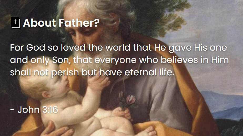 What Does The Bible Say About Father