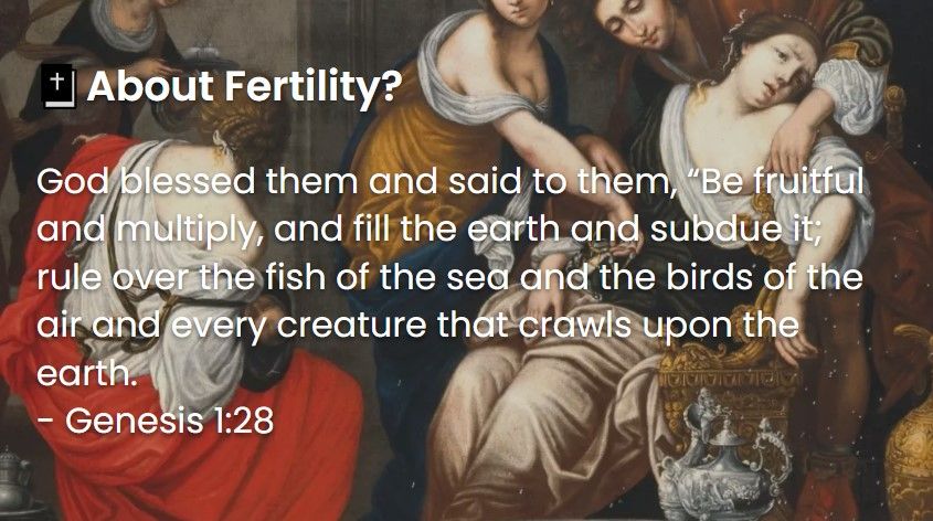 What Does The Bible Say About Fertility