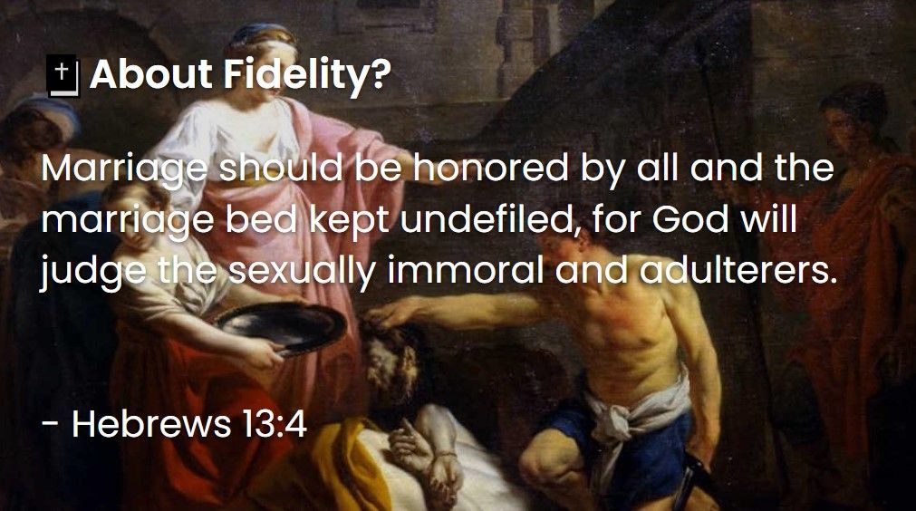 What Does The Bible Say About Fidelity