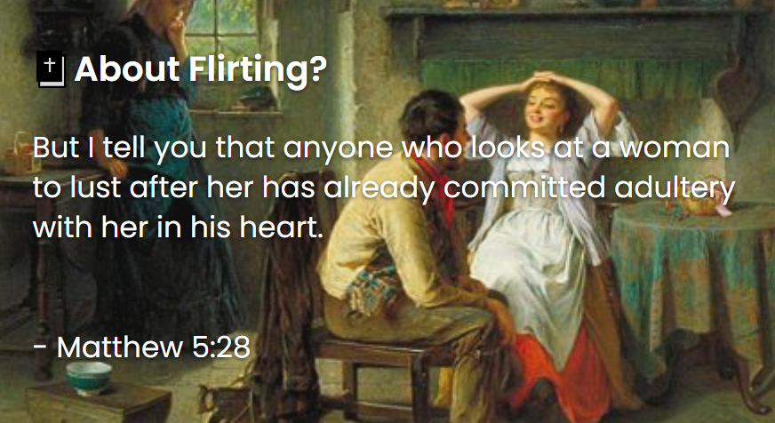 What Does The Bible Say About Flirting