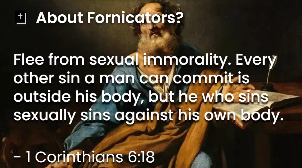 What Does The Bible Say About Fornicators