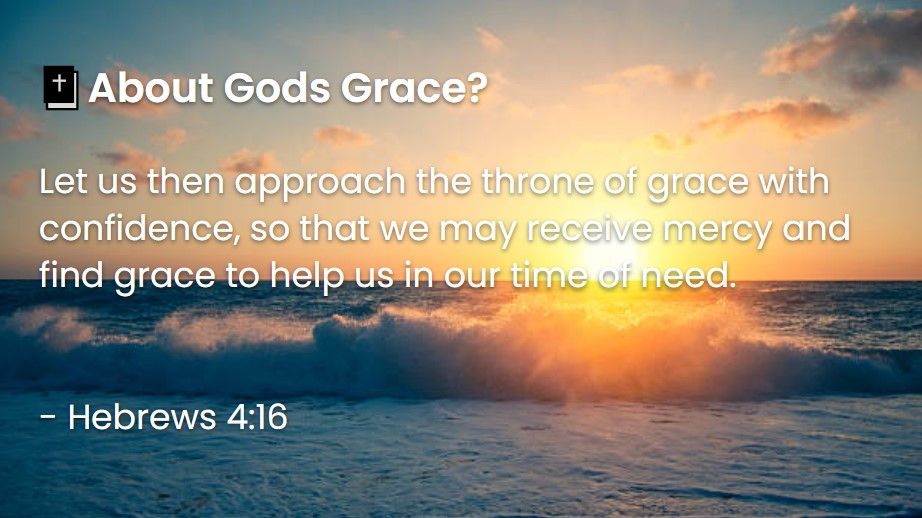 What Does The Bible Say About Gods Grace