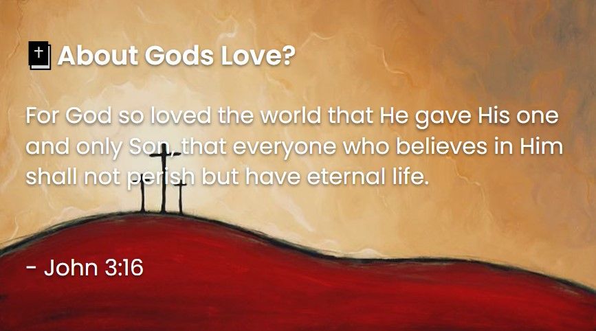 What Does The Bible Say About Gods Love