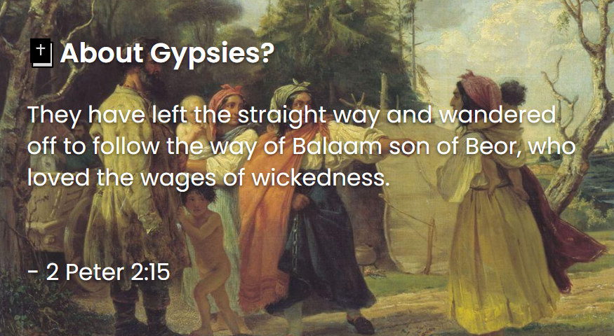 What Does The Bible Say About Gypsies