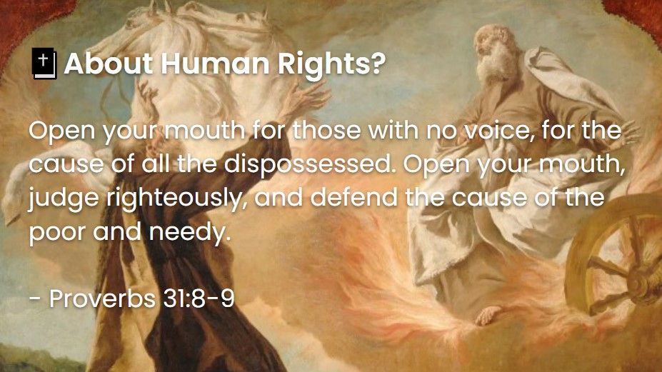 What Does The Bible Say About Human Rights