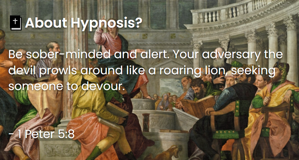 What Does The Bible Say About Hypnosis