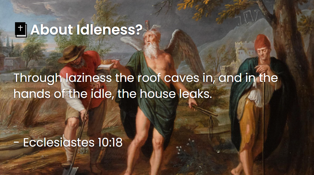 What Does The Bible Say About Idleness