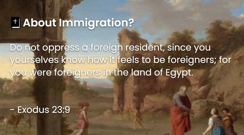 What Does The Bible Say About Immigration