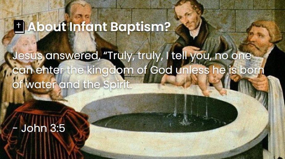 What Does The Bible Say About Infant Baptism