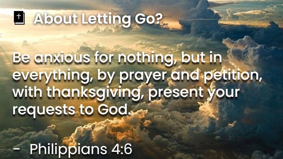 What Does The Bible Say About Letting Go