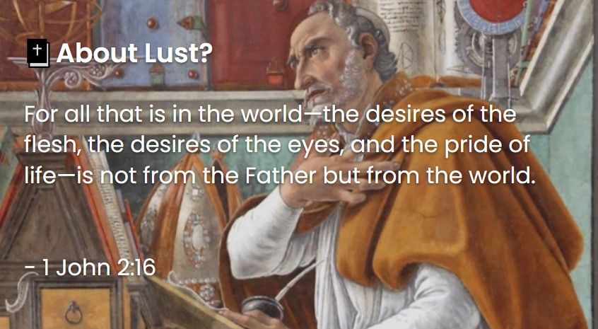What Does The Bible Say About Lust