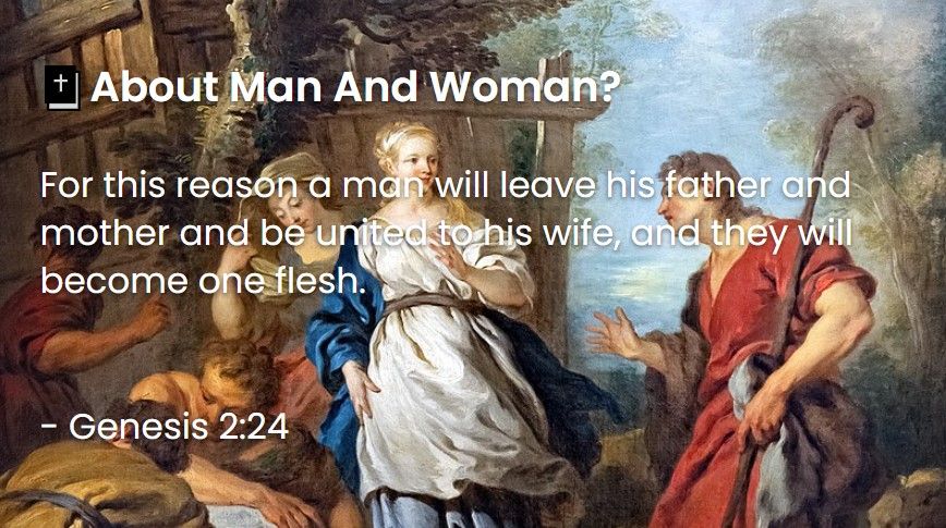 What Does The Bible Say About Man And Woman