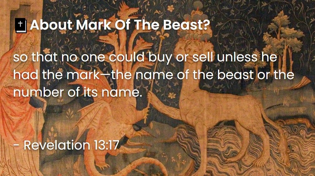 What Does The Bible Say About Mark Of The Beast