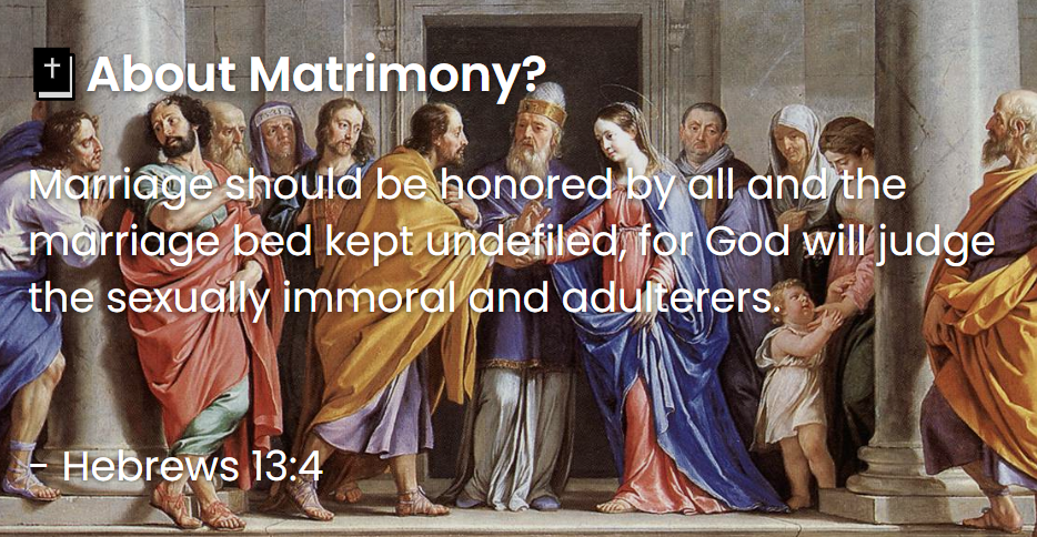What Does The Bible Say About Matrimony