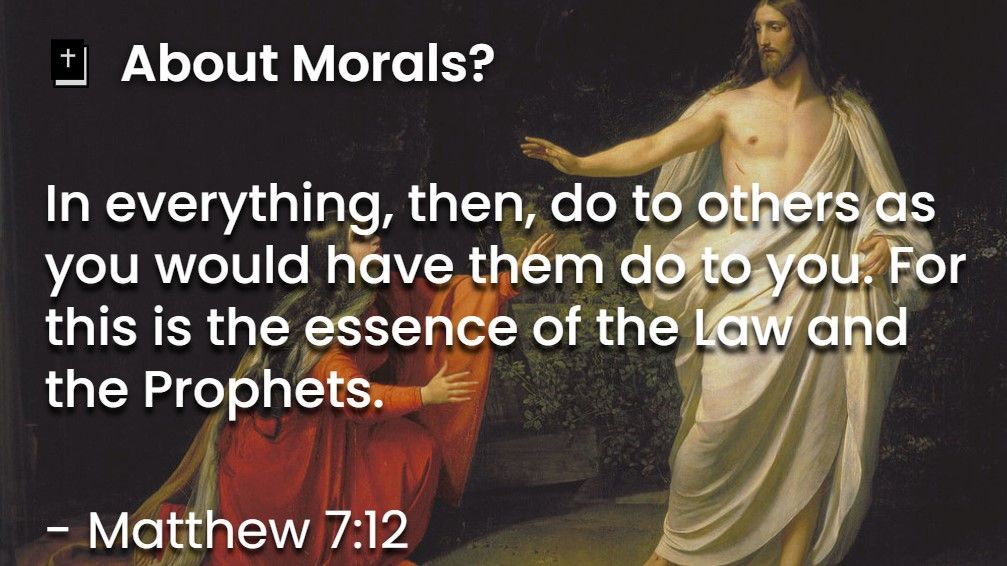 What Does The Bible Say About Morals