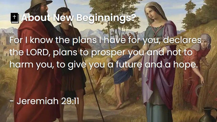 What Does The Bible Say About New Beginnings