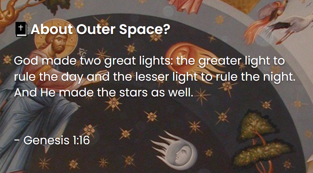 What Does The Bible Say About Outer Space