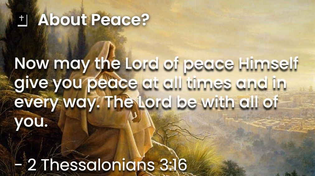 What Does The Bible Say About Peace