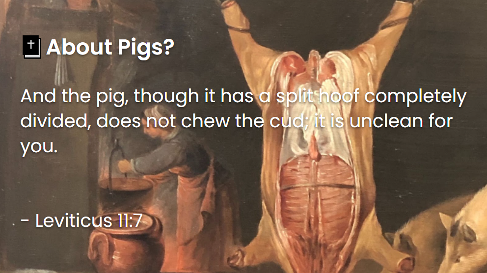 What Does The Bible Say About Pigs