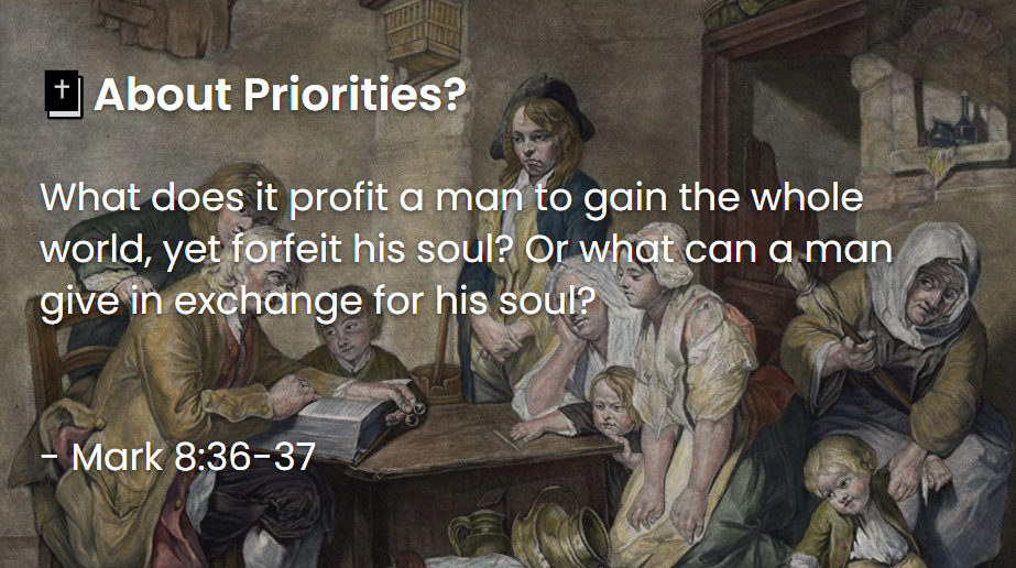 What Does The Bible Say About Priorities