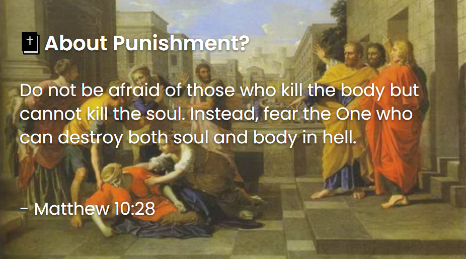What Does The Bible Say About Punishment