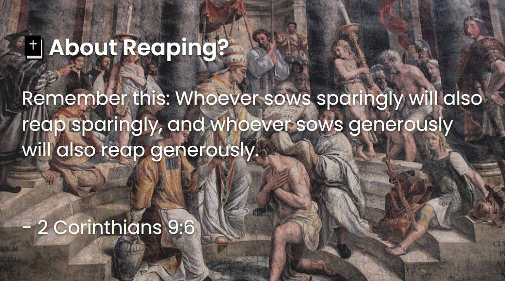 What Does The Bible Say About Reaping