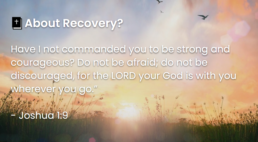 What Does The Bible Say About Recovery