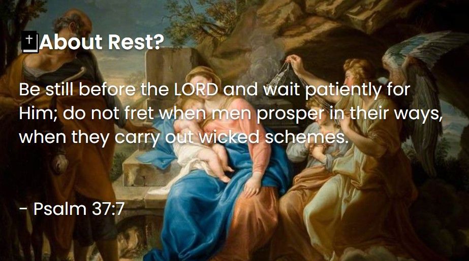 What Does The Bible Say About Rest