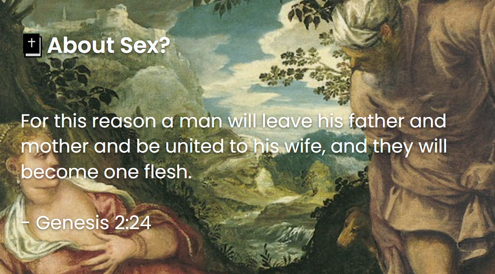 What Does The Bible Say About Sex