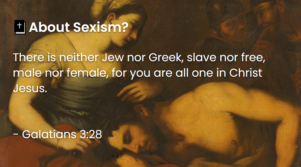What Does The Bible Say About Sexism