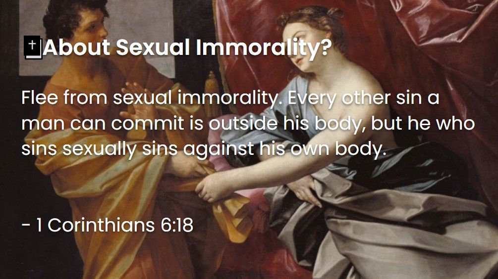 What Does The Bible Say About Sexual Immorality