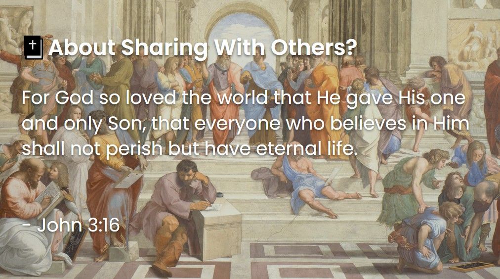 What Does The Bible Say About Sharing With Others