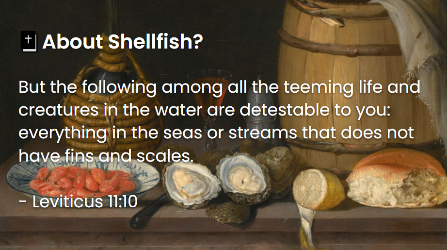 What Does The Bible Say About Shellfish