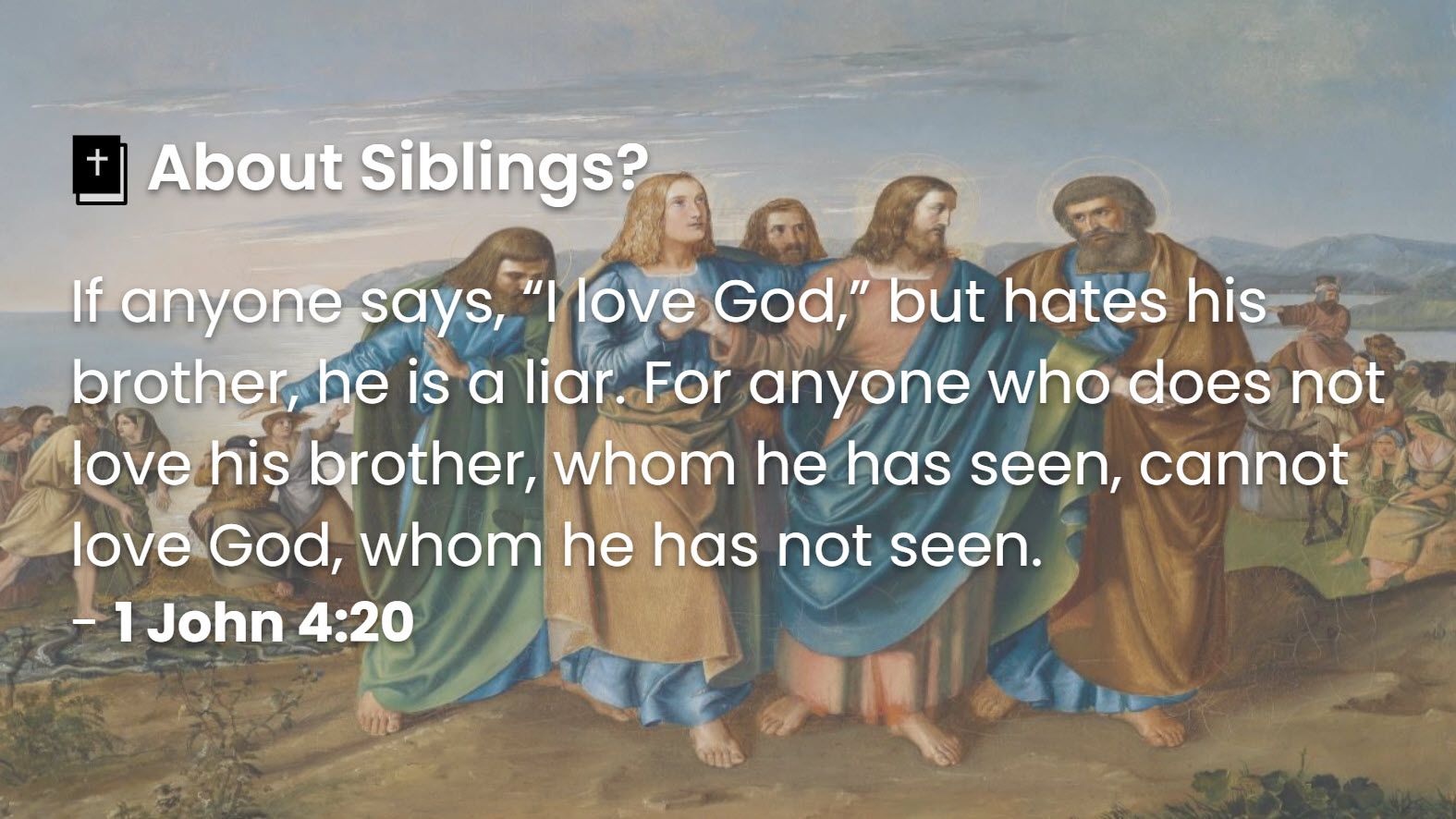 What does the bible say about siblings