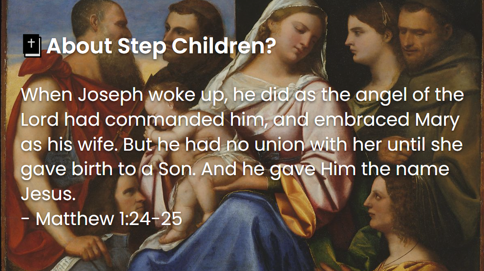 What Does The Bible Say About Step Children